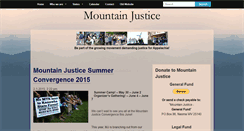 Desktop Screenshot of mountainjustice.org