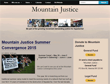 Tablet Screenshot of mountainjustice.org